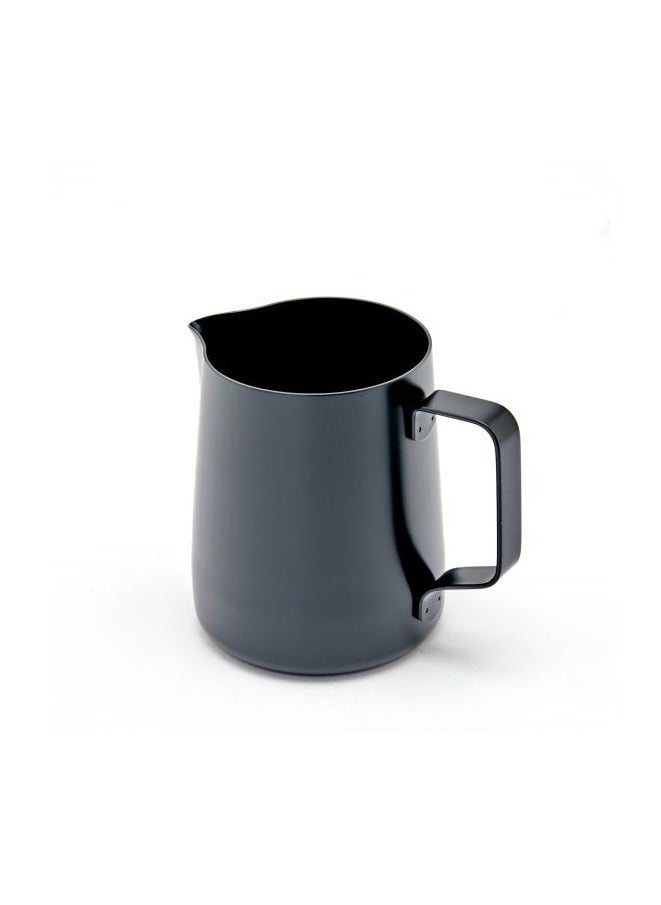 Stealth Milk Pitcher, Professional Pouring Spout, Polished Non-Stick Coating, Stainless Steel, 20oz (600ml) - Black