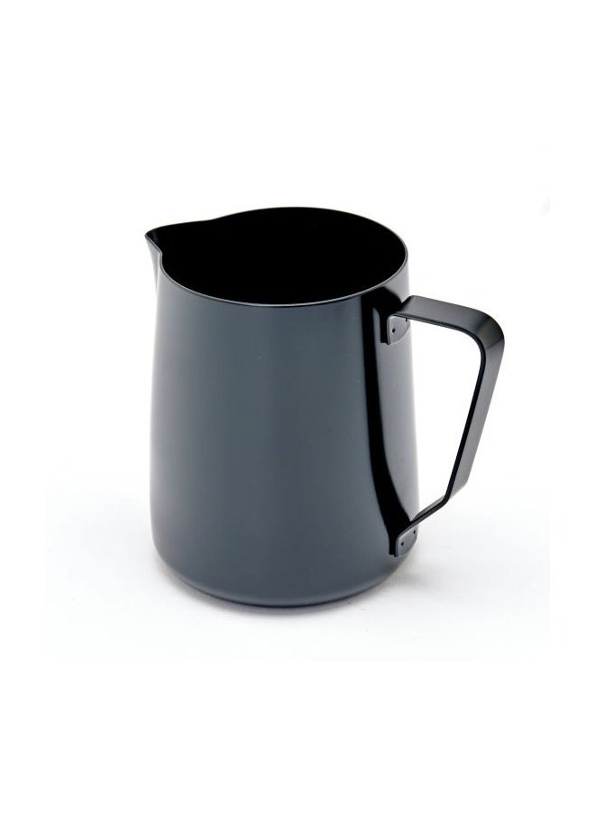 Stealth Milk Pitcher, Professional Pouring Spout, Polished Non-Stick Coating, Stainless Steel, 32oz (950ml) - Black