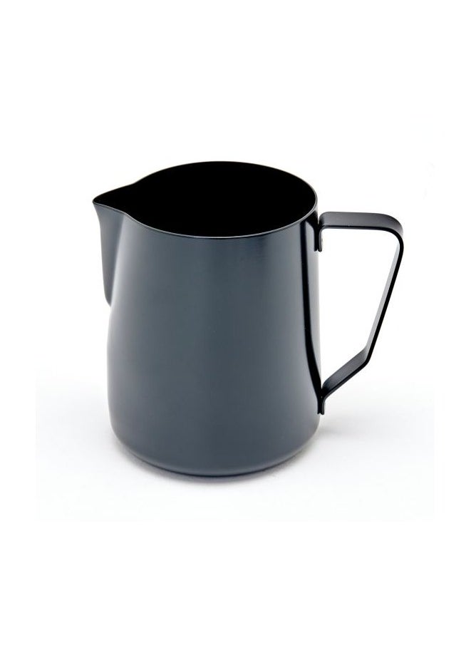 Stealth Milk Pitcher, Professional Pouring Spout, Polished Non-Stick Coating, Stainless Steel, 32oz (950ml) - Black