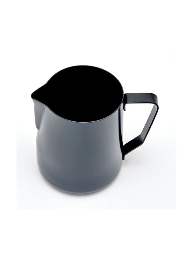 Stealth Milk Pitcher, Professional Pouring Spout, Polished Non-Stick Coating, Stainless Steel, 32oz (950ml) - Black