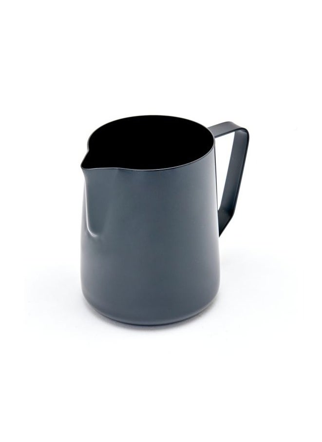 Stealth Milk Pitcher, Professional Pouring Spout, Polished Non-Stick Coating, Stainless Steel, 32oz (950ml) - Black