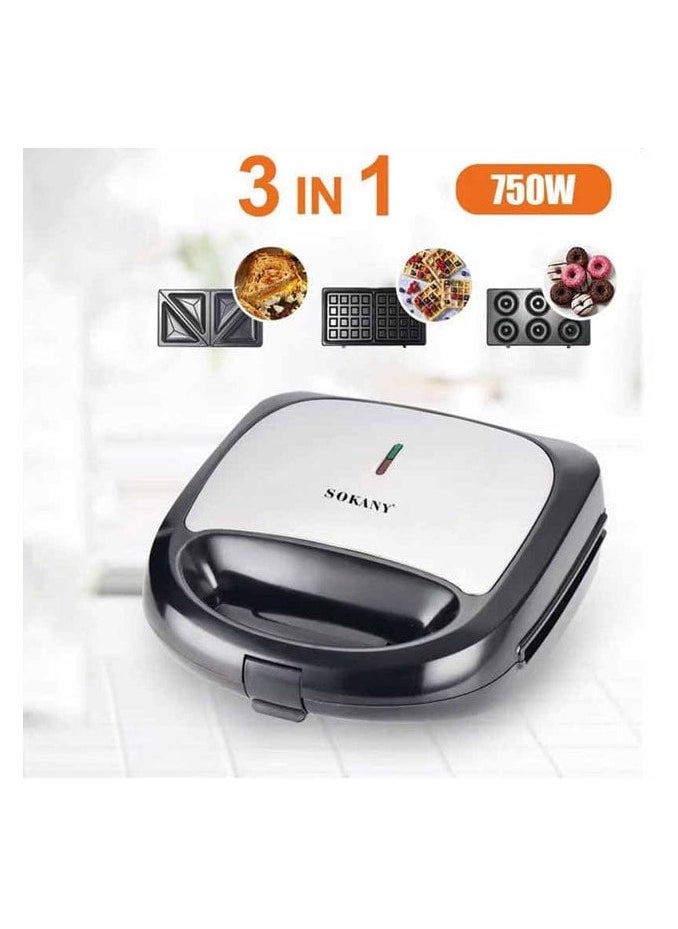 SOKANY 3 IN 1 SANDWICH MAKER