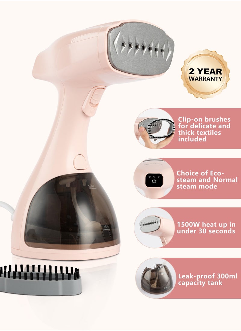 Steam Iron 1500W Handheld Steamer Garment Steamer for Clothes Portable Iron Steam with Strong Penetrating 300ml