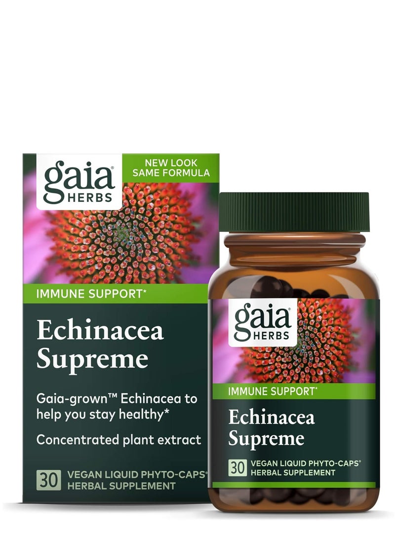 Echinacea Supreme Stay Healthy Immune Support Herbal Supplement 30 Capsule