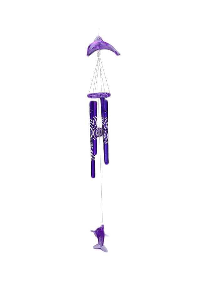 Decorative Hanging Dolphin Wind Chime Blue 40cm