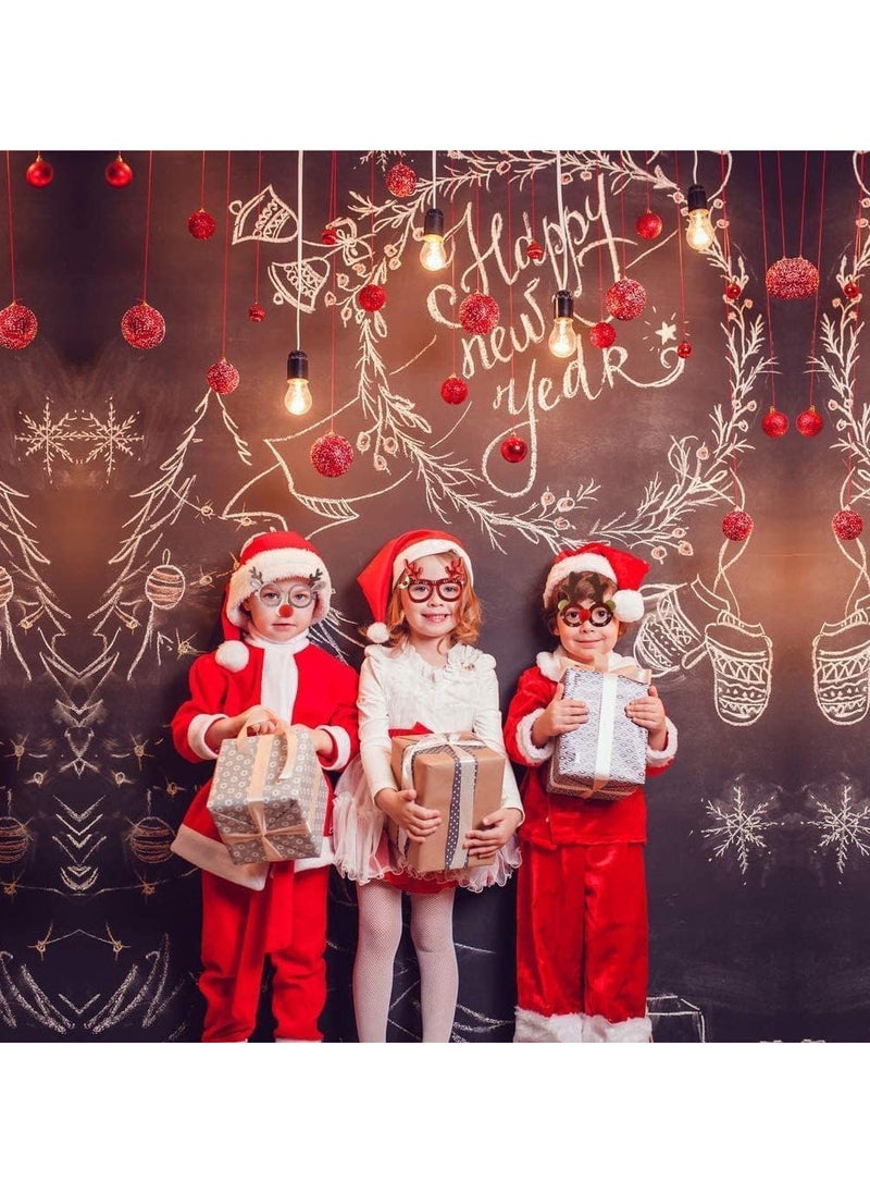 Christmas Glasses Frame,Christmas Hair Hoop and Christmas Hats,Christmas Decoration,Christmas Photo Booth Props Christmas Party Favors for kid Adult,for Xmas Holiday Party Supplies 18pcs
