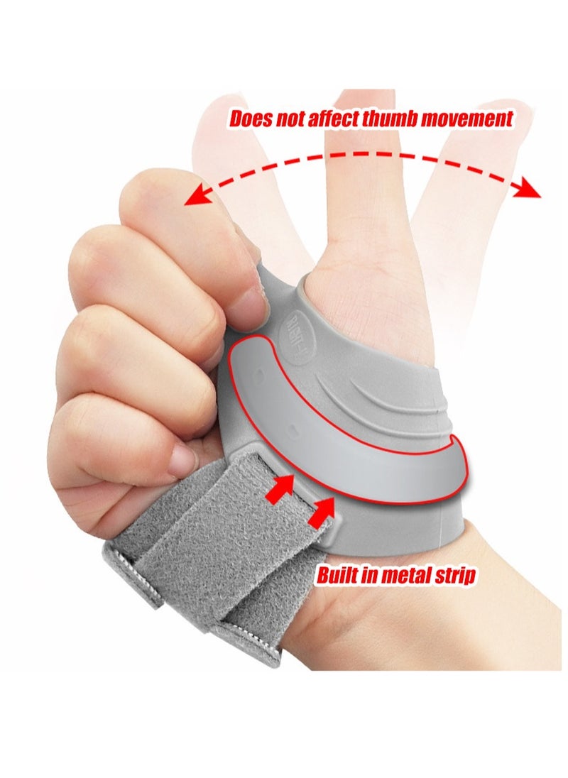 Thumb Support Brace, Restriction Splint Thumb Stabilizer, Adjustable CMC Joint Thumb Brace, Pain Relief Thumb Stabilizer Brace For Both Men And Women, (Pack Of 2pcs, Small, Beige Left)