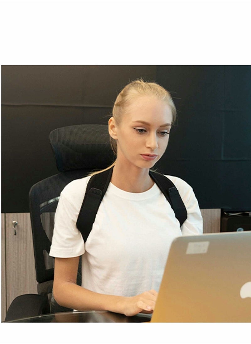 Posture Corrector for Women and Men, Adjustable Upper Back Brace, Breathable Support Straightener, Providing Pain Relief from Lumbar, Neck, Shoulder, Clavicle, Back(universal Size)