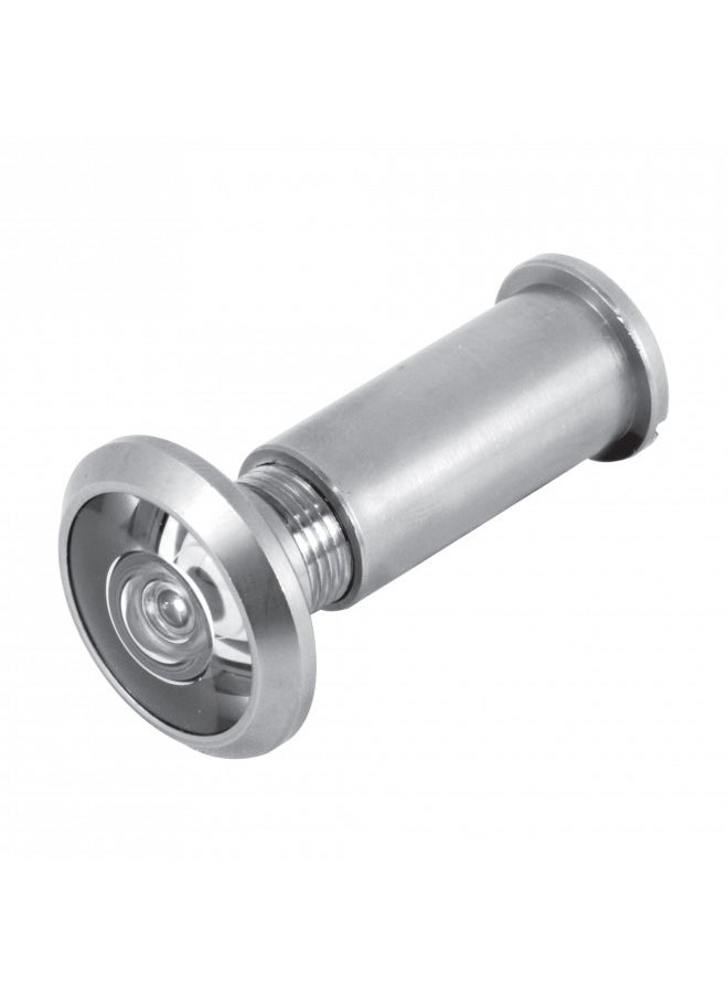 Prime-Line U 10348 Door Viewer, 1/2 In.. x 200 Degree, Solid Brass Housing, Glass Lens is U.L. Listed, Satin Nickel Plated Finish (Single Pack)