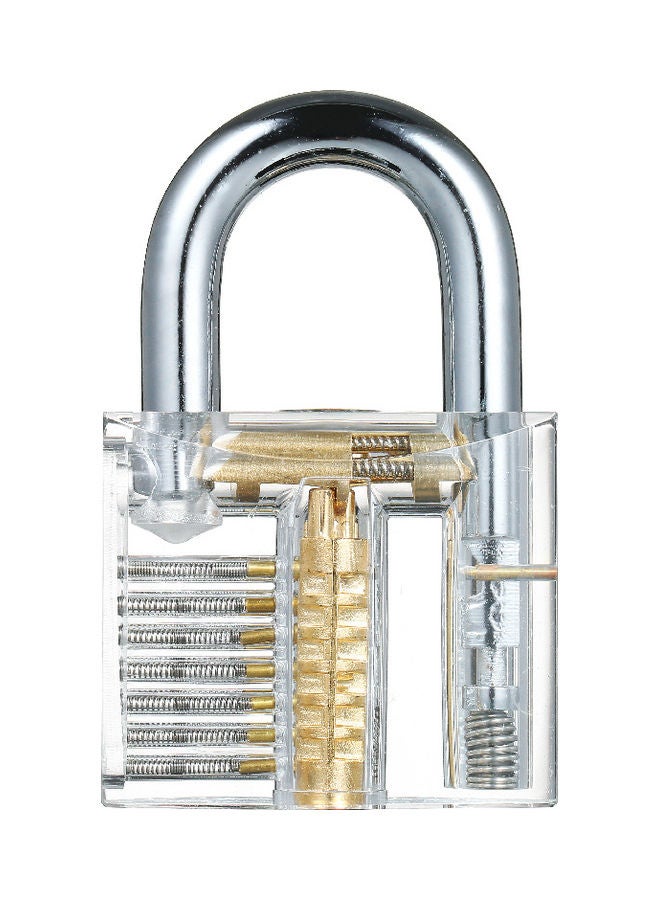 Training Transparent Visible Padlock Silver