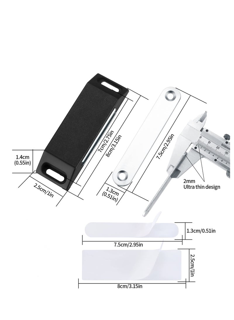 6 Pcs Cabinet Door Magnets, Drawer Magnetic Door Catch Cabinet Magnet, Closing Magnetic Door Catch Closer Sliding Door Catch for Kitchen Cupboard Magnetic Door Closure Magnet