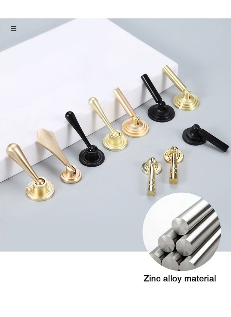 Gold Kitchen Drawer Knob,4pcs Brushed Gold Tear Drop Dresser Door Knobs Golden Bamboo Pull Single Hole Handle with Mounting Screws for Wardrobe Cupboard Closets