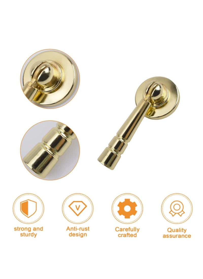 Gold Kitchen Drawer Knob,4pcs Brushed Gold Tear Drop Dresser Door Knobs Golden Bamboo Pull Single Hole Handle with Mounting Screws for Wardrobe Cupboard Closets