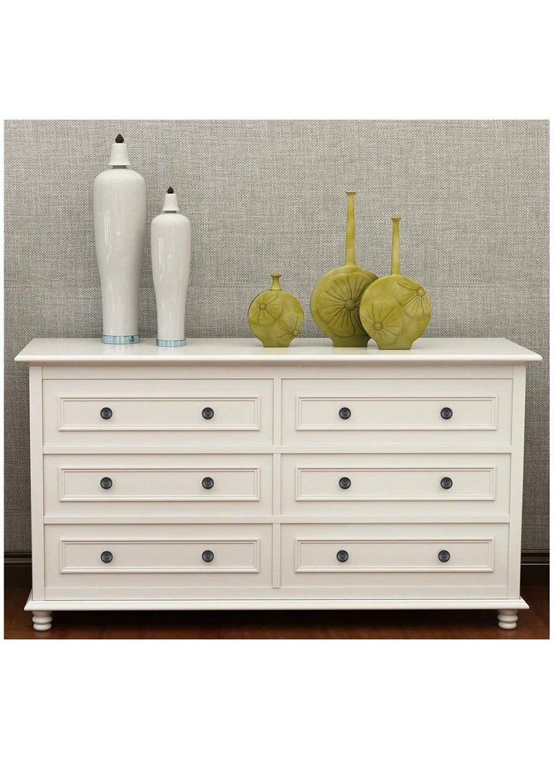 Cabinet Handle 9-Pack of Matte Black Kitchen Cabinet Knobs Pulls, Matte Round Farmhouse Dresser Handles Drawer Knobs for Modern Closet Furniture Door, Floral Pattern