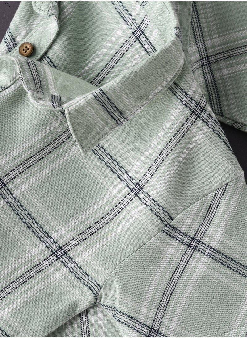 Woven checks shirt