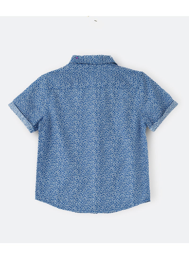 Short sleeve woven shirt