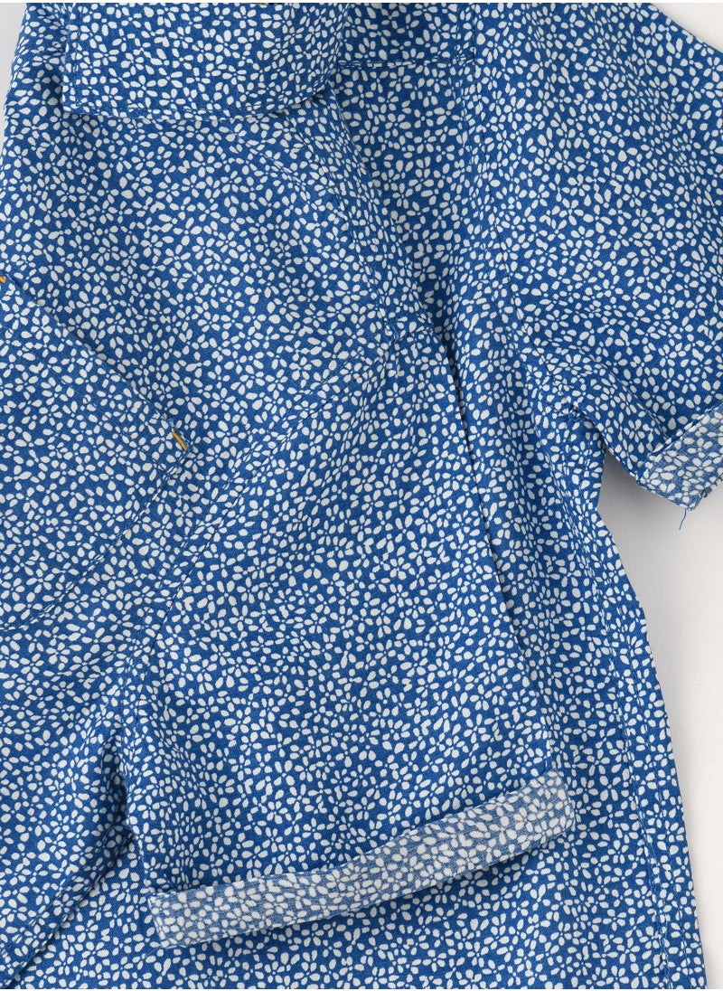 Short sleeve woven shirt