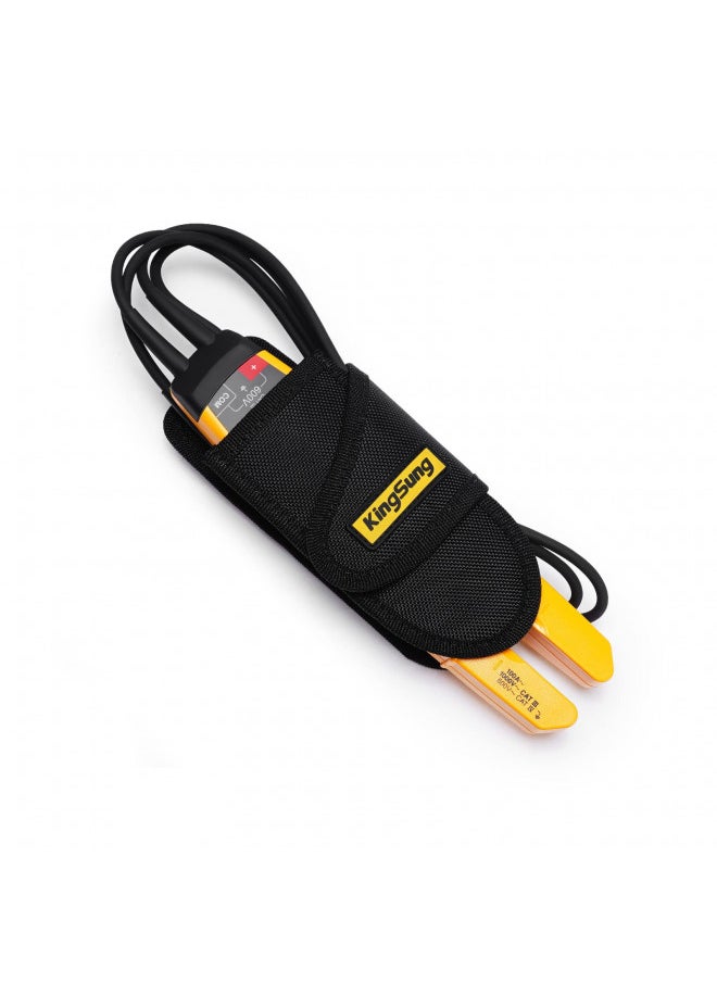 KingSung Sturdy Fabric Tool Holster for FlukeT5-1000/T5-600/T6-1000/T6-600, Continuity and Current Tester Meter Case with Belt Loop, Multipurpose Tool Belt Bag, Can Use Without Belt,T5/ T6 Pouch