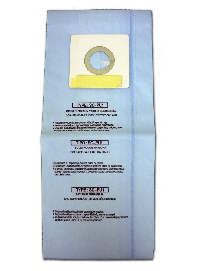 EnviroCare Replacement Micro Filtration Vacuum Cleaner Dust Bags made to fit Sanyo Uprights Type PU-1, 9 bags