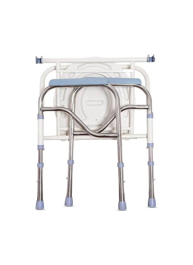 Folding Commode Chair, Portable Height adjustment 3n1 Bedside Commode