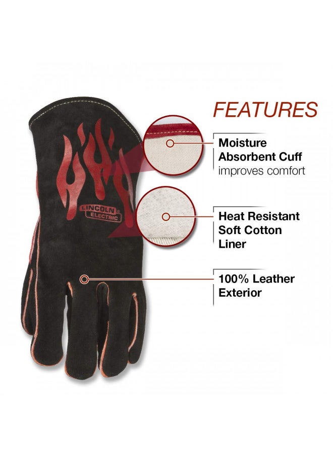 Lincoln Electric Traditional MIG/Stick Welding Gloves | 14