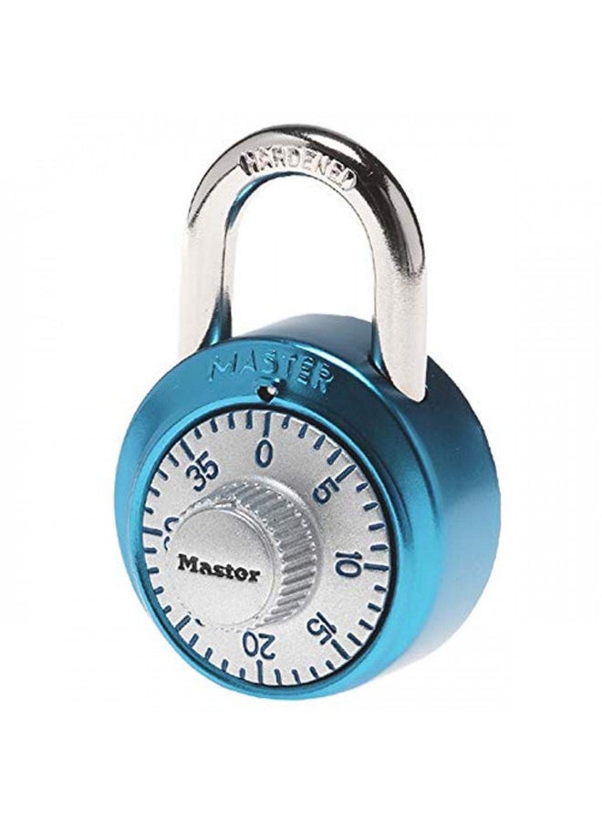 Master Lock 1561DLTBLU Locker Lock Combination Padlock, 1 Pack, Light Blue