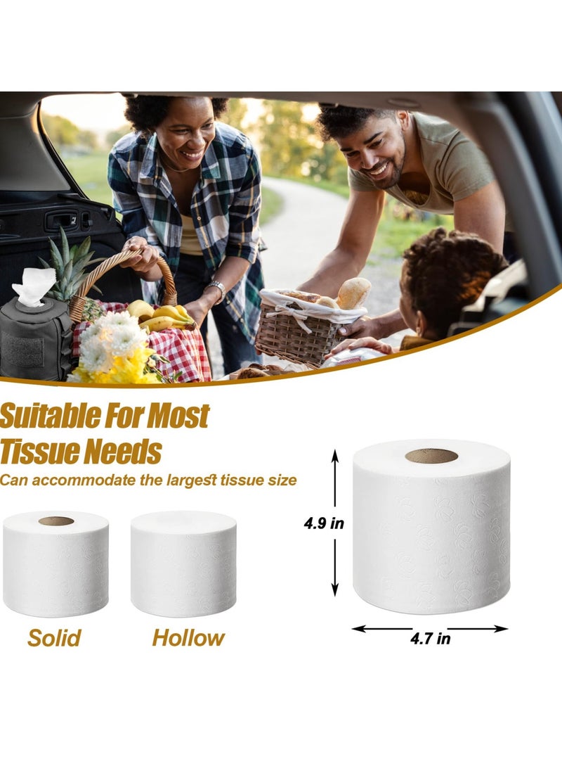 Camping Toilet Paper Holder, Waterproof Portable and Foldable Roll Paper Case, Proof Roll Storage Bag for Car Bathroom Camping and Hiking