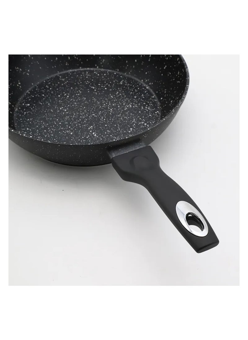 Fry Pan with Durable Marble Coating, Induction Safe Non-Stick Frying/Saute Pan, Forged Aluminium Construction Induction Bottom – Skillet Pan - 24CM