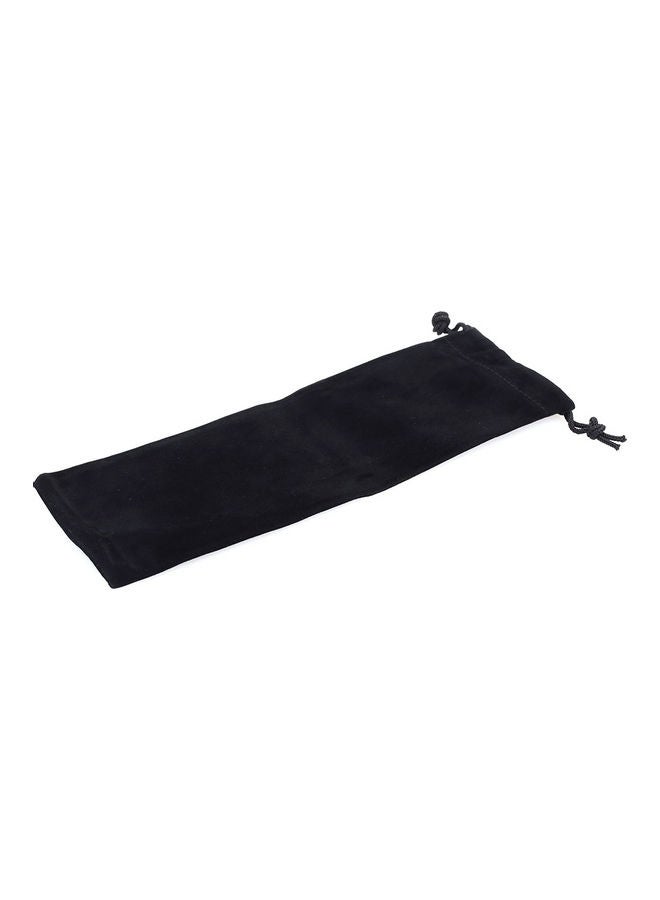 Straw Storage Bag Black 25 x 8 x 2cm