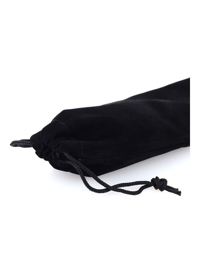 Straw Storage Bag Black 25 x 8 x 2cm