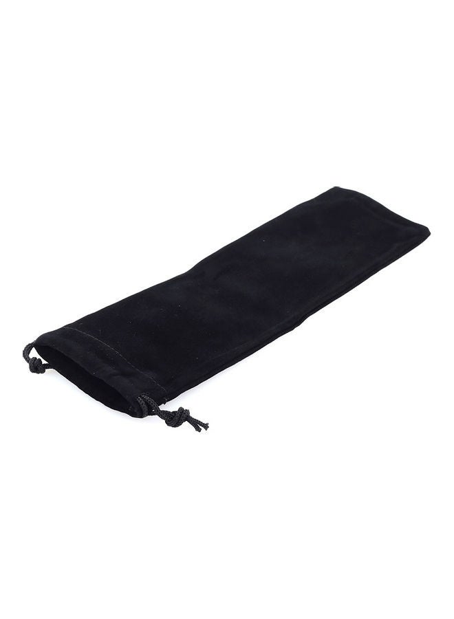 Straw Storage Bag Black 25 x 8 x 2cm