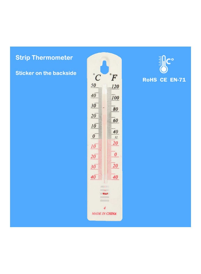 Wall Thermometer Temperature Instruments White 20 x 4 x 1cm