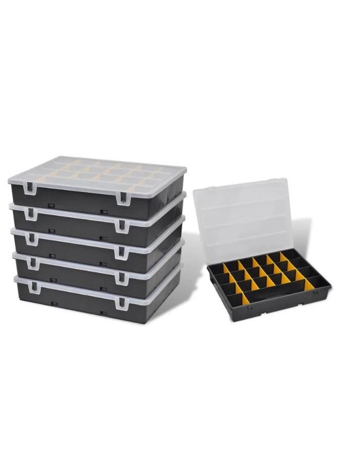 vidaXL Storage Box Sort Case 6 pcs