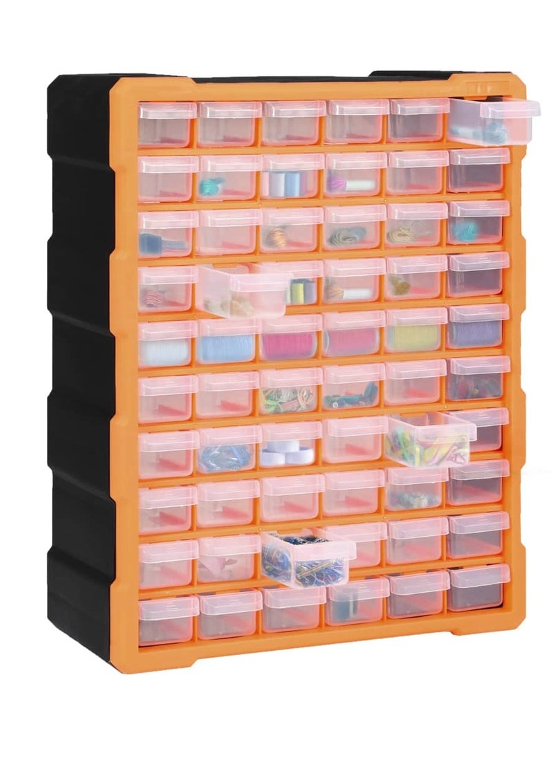 Modern Design Multi-drawer Organiser with 60 Drawers 38x16x47.5 cm