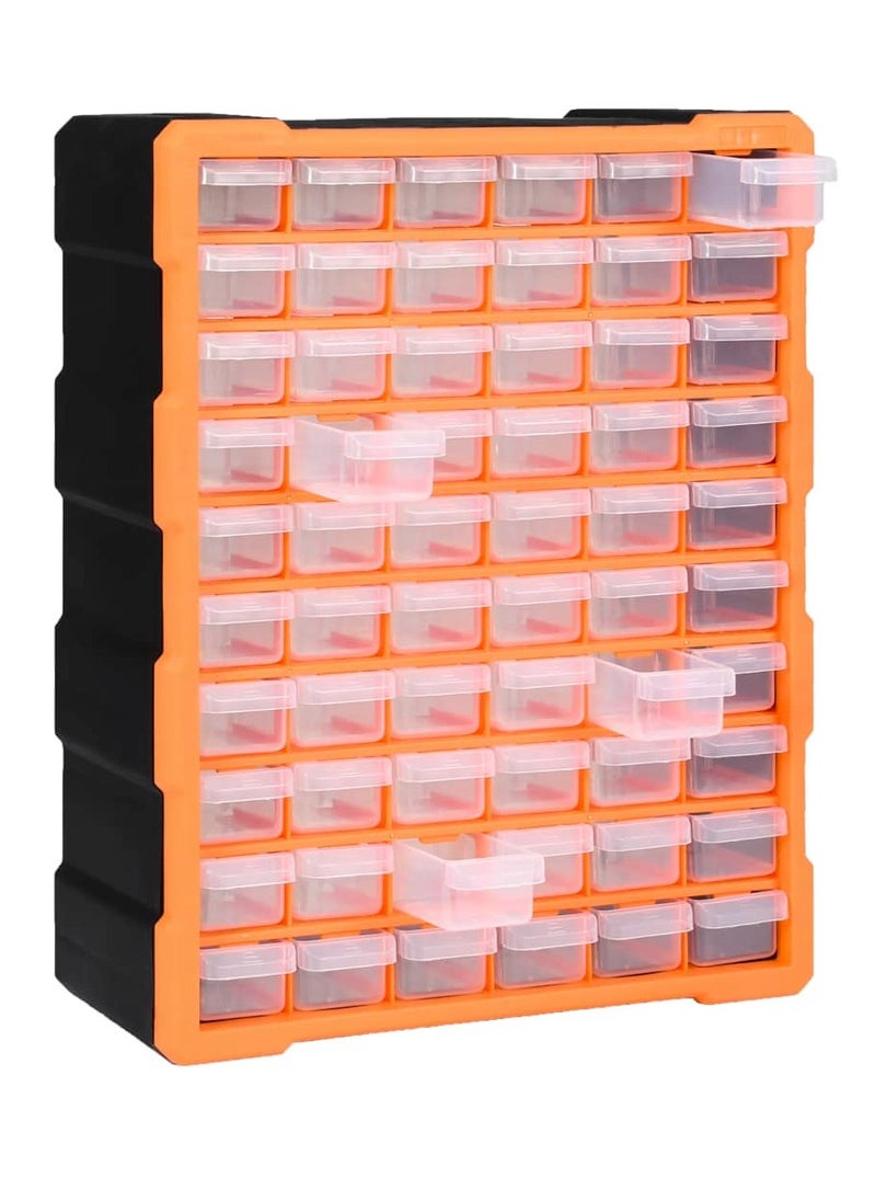 Modern Design Multi-drawer Organiser with 60 Drawers 38x16x47.5 cm