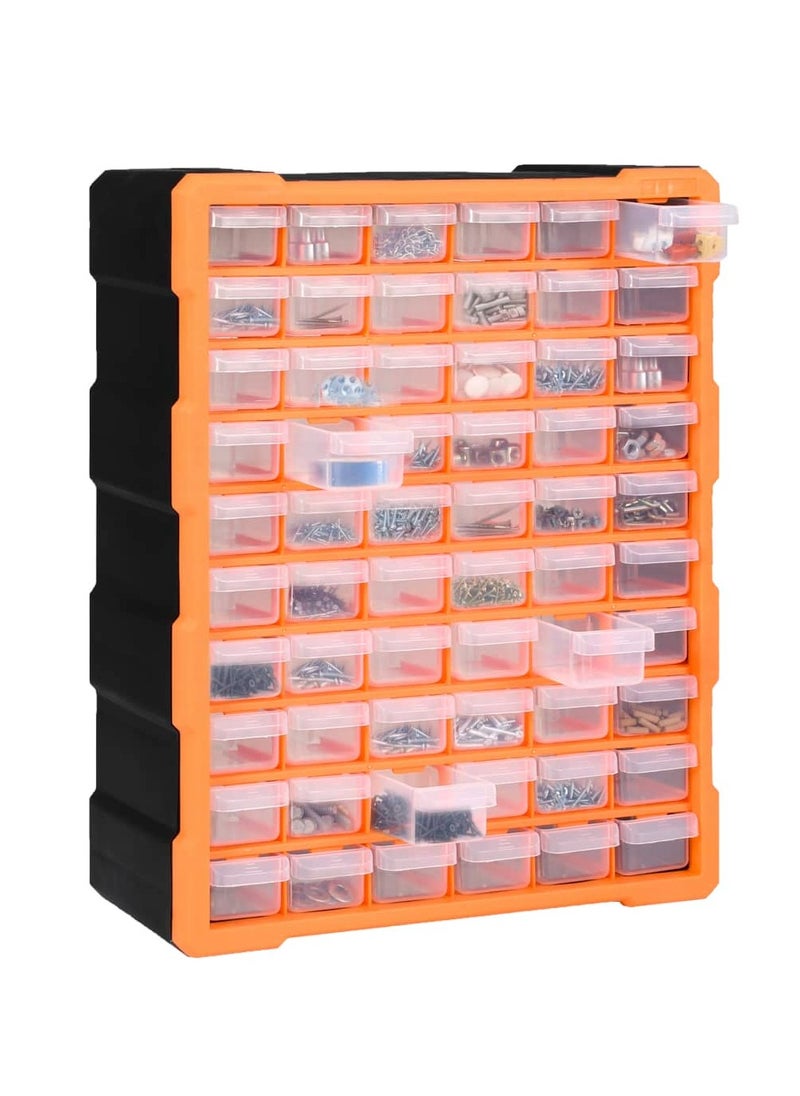 Modern Design Multi-drawer Organiser with 60 Drawers 38x16x47.5 cm