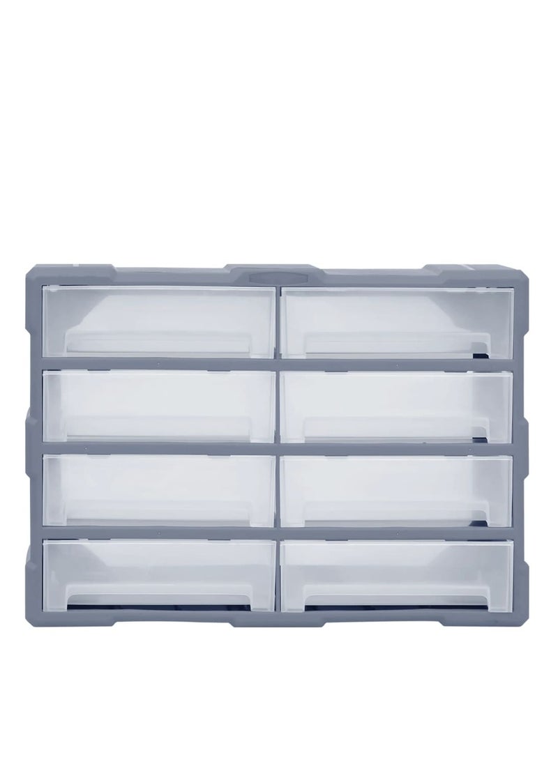 Modern Design Multi-drawer Organiser with 8 Big Drawers 52x16x37 cm