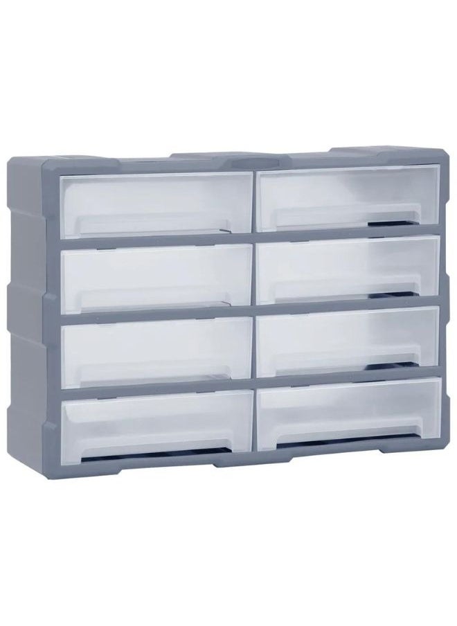 Modern Design Multi-drawer Organiser with 8 Big Drawers 52x16x37 cm