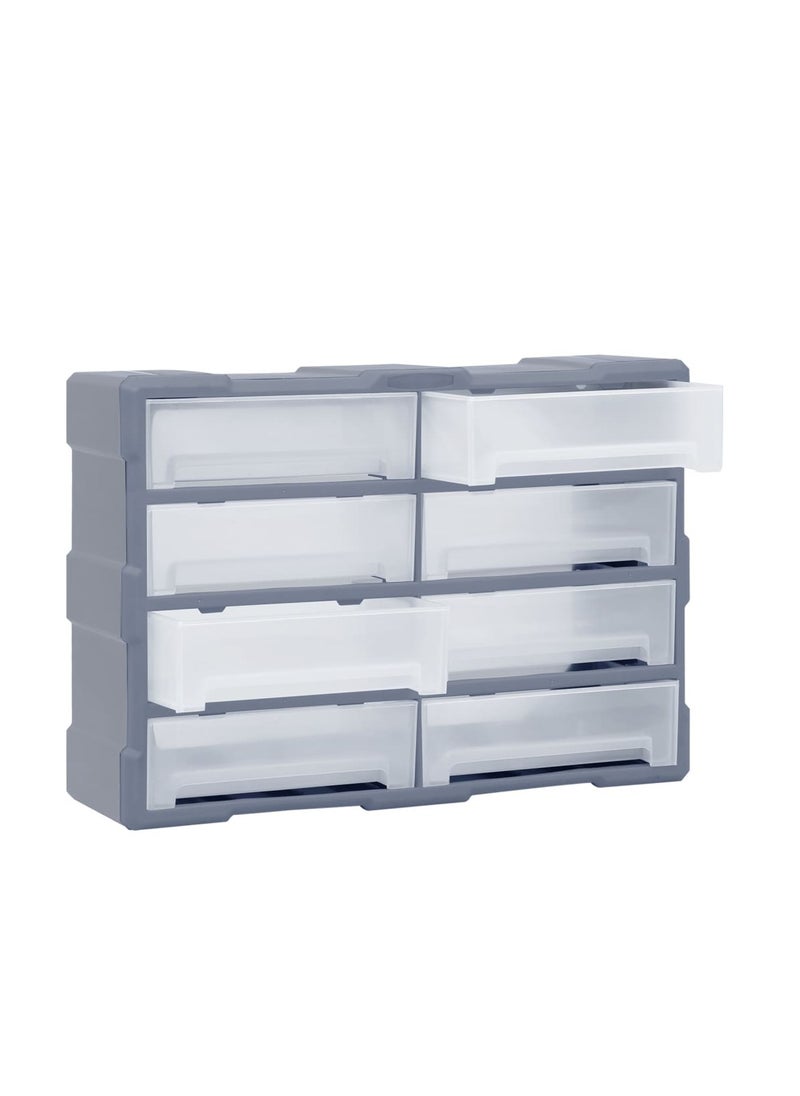 Modern Design Multi-drawer Organiser with 8 Big Drawers 52x16x37 cm