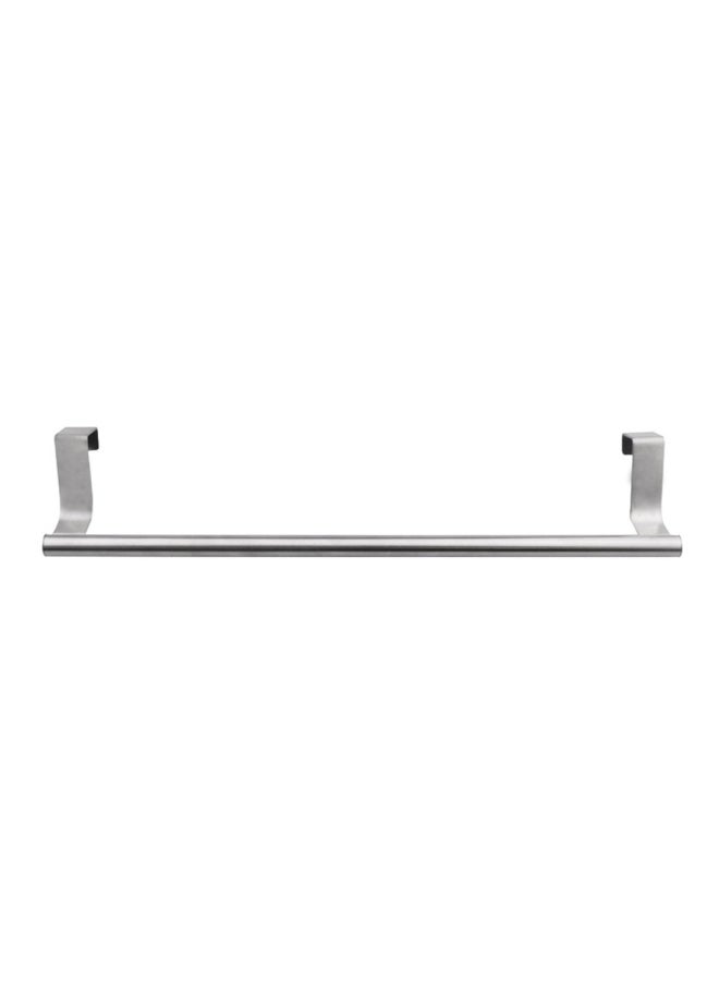 Wall Mounted Stainless Steel Bathroom Towel Rack Silver 36x7.5cm