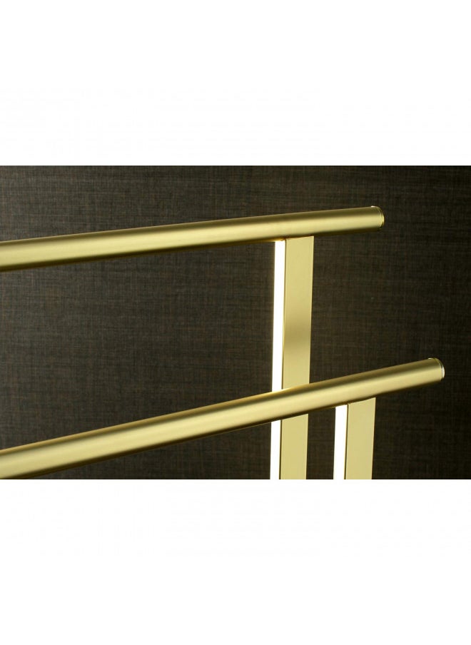 Kingston Brass SCC6037 Freestanding Double Towel-Rack, Brushed Brass