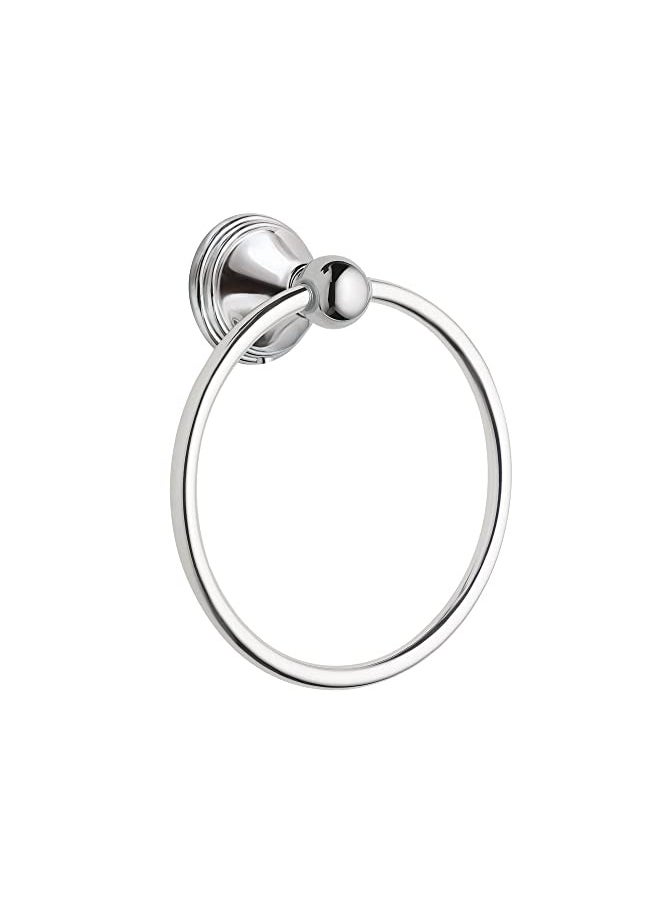 Moen DN8486CH Preston Collection Bathroom Hand -Towel Ring, Polished Chrome 7 Inch