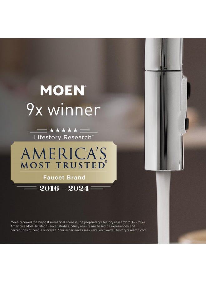 Moen DN8486CH Preston Collection Bathroom Hand -Towel Ring, Polished Chrome 7 Inch