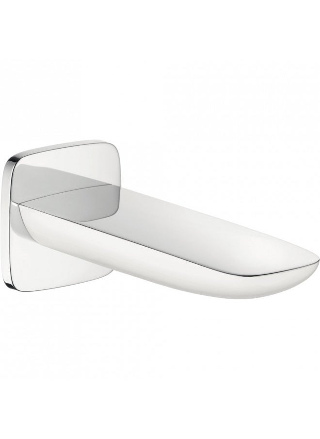 hansgrohe Tub Spout Premium 3-inch Avantgarde Tub Spout in white/chrome, 15412401