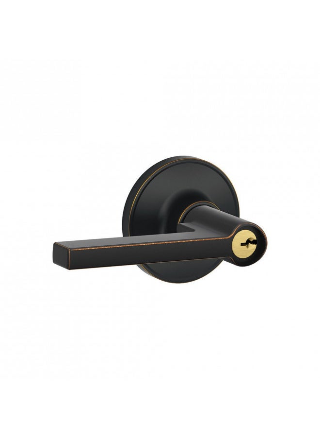 Dexter by Schlage J54SOL716 Solstice Keyed Entry Lever, Aged Bronze