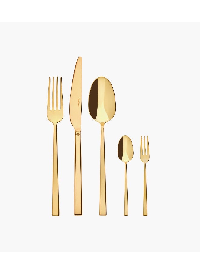 Rock Cutlery Set 60 Pieces Pvd Gold