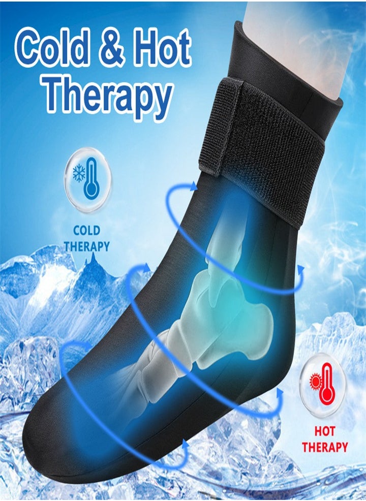 Cold Therapy Socks, Foot Ice Pack Neuropathy Socks for Foot Pain Relief, Ice Socks for Plantar Fasciitis, Arthritis, Chemotherapy Care, Cooling Socks for Men and Women (One Size, Universal for Left and Right Foot)