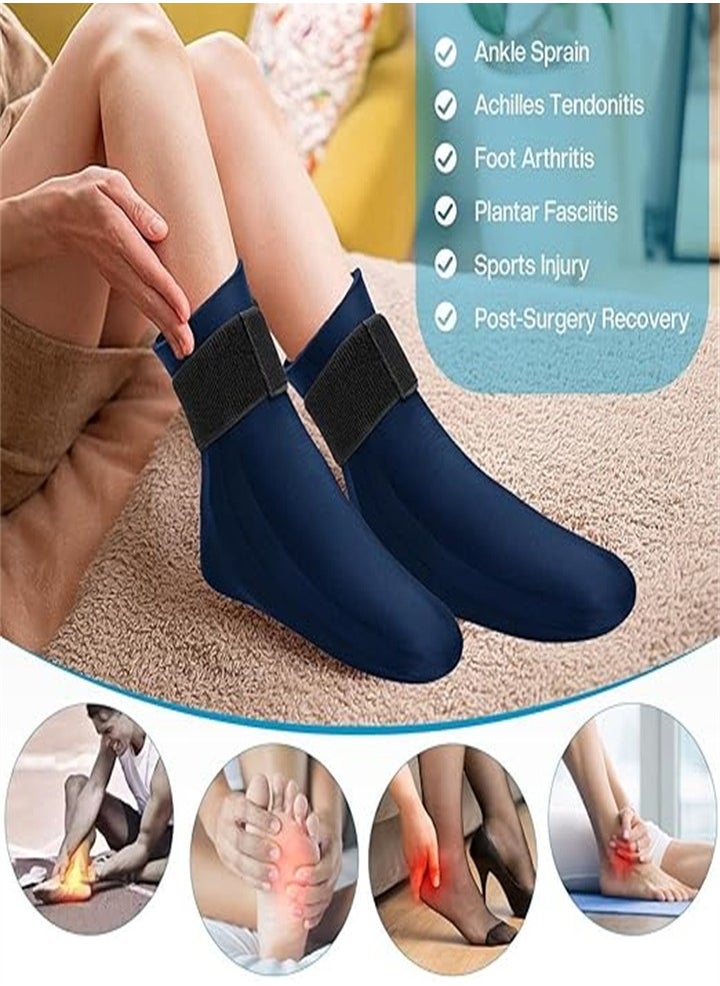 Cold Therapy Socks, Foot Ice Pack Neuropathy Socks for Foot Pain Relief, Ice Socks for Plantar Fasciitis, Arthritis, Chemotherapy Care, Cooling Socks for Men and Women (One Size, Universal for Left and Right Foot)