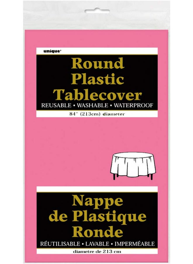 Round Plastic Table Cover - 84