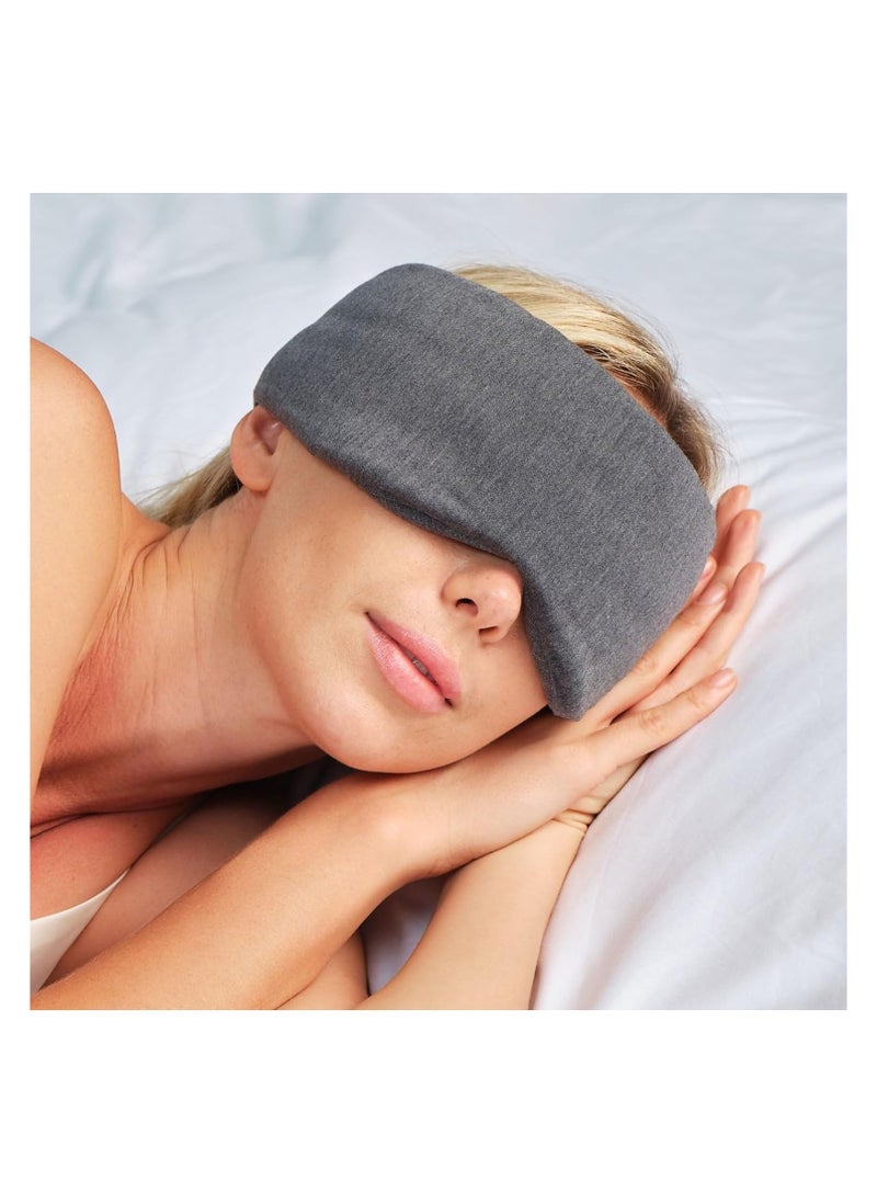 SKG Restore Sleep Mask Blackout for Men Women, International Travel Essential, Large Size with Wide Width, for Sleep/Travel/Rest/Workshift/Gift